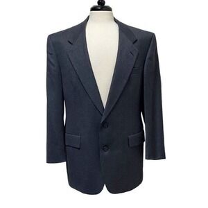 Hart Schaffner Marx Gray Wool Blazer Two Button 41R